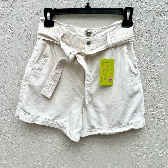 Ba&Sh lady shorts cotton linen blend casual size XS cream - Picture 1 of 6
